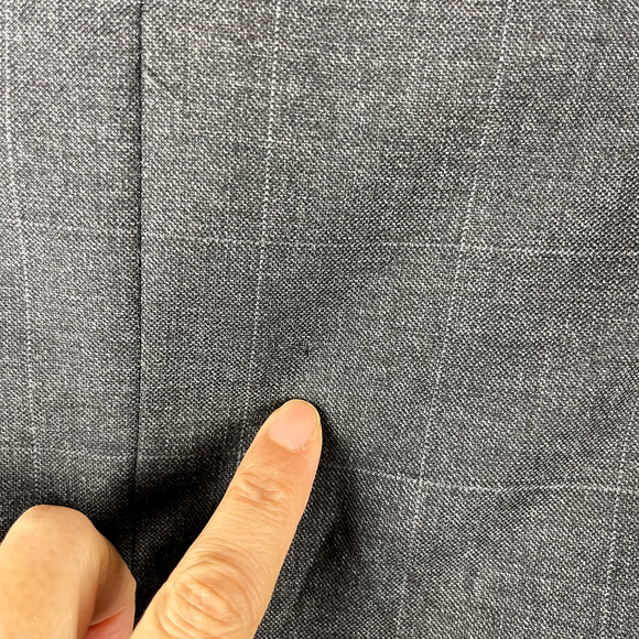 Loro Piana Daniel Cremieux Wool Blazer Mens 48R Gray Windowpane Classic Career - Picture 16 of 16